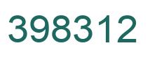Number 398312 green image