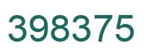 Number 398375 green image