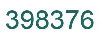 Number 398376 green image