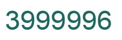 Number 3999996 green image