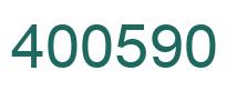 Número 400590 imagen verde