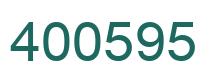 Number 400595 green image