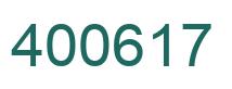 Número 400617 imagen verde