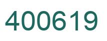Number 400619 green image