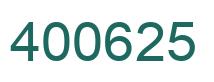 Número 400625 imagen verde