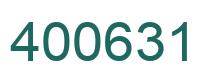 Number 400631 green image