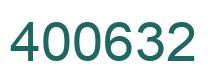 Number 400632 green image