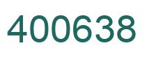 Number 400638 green image
