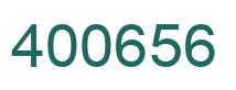 Number 400656 green image