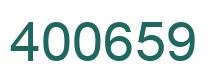 Número 400659 imagen verde