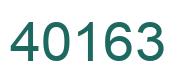 Number 40163 green image