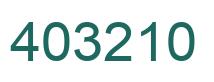 Número 403210 imagen verde