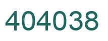 Número 404038 imagen verde