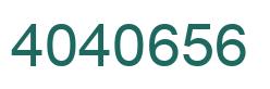 Número 4040656 imagen verde