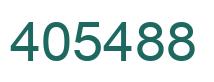 Number 405488 green image
