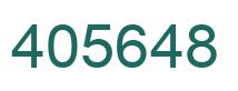 Número 405648 imagen verde