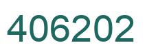 Number 406202 green image