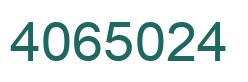Número 4065024 imagen verde
