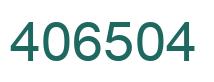 Number 406504 green image
