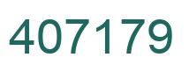 Number 407179 green image