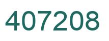 Number 407208 green image