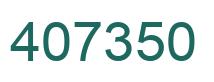 Number 407350 green image
