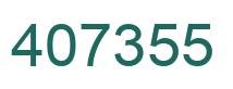 Number 407355 green image