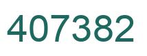 Number 407382 green image
