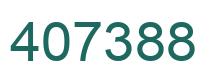 Number 407388 green image