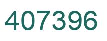 Number 407396 green image