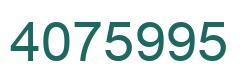 Número 4075995 imagen verde
