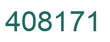 Number 408171 green image