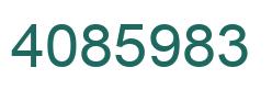 Número 4085983 imagen verde