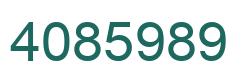 Número 4085989 imagen verde