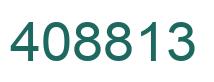 Number 408813 green image