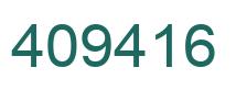 Number 409416 green image