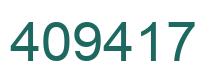 Number 409417 green image