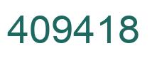 Number 409418 green image