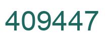 Number 409447 green image