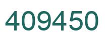 Number 409450 green image
