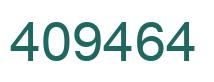 Number 409464 green image