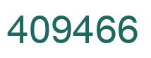 Number 409466 green image