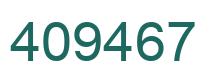 Number 409467 green image