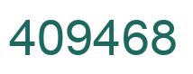 Number 409468 green image