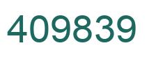 Number 409839 green image