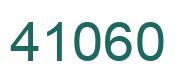 Número 41060 imagen verde
