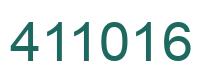 Number 411016 green image