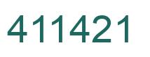 Número 411421 imagen verde
