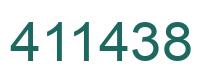 Number 411438 green image