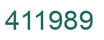 Número 411989 imagen verde